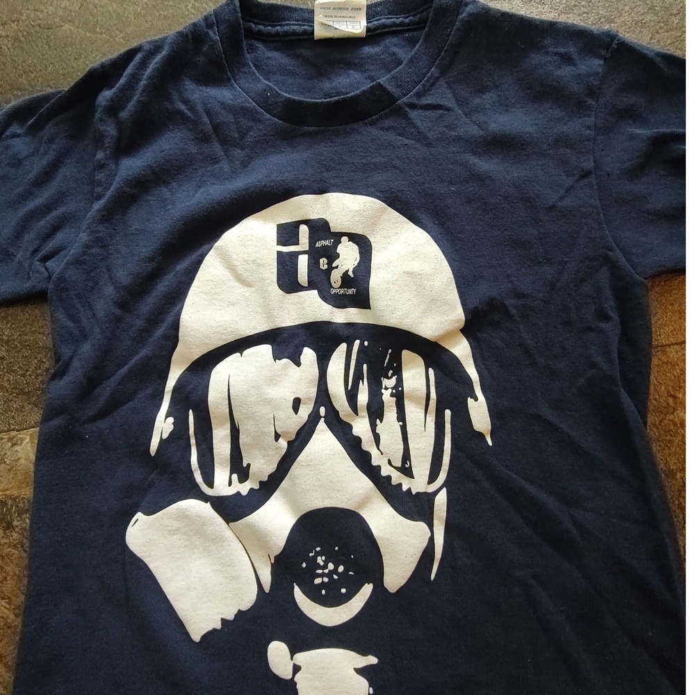 Delta Pro Weight Graphic Tee Kids Youth Small Navy Blue Excellent Skater‎ Mask
